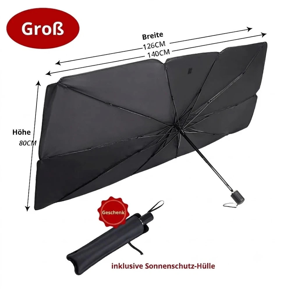 Faltbarer Sonnenschutz für ihrAuto.