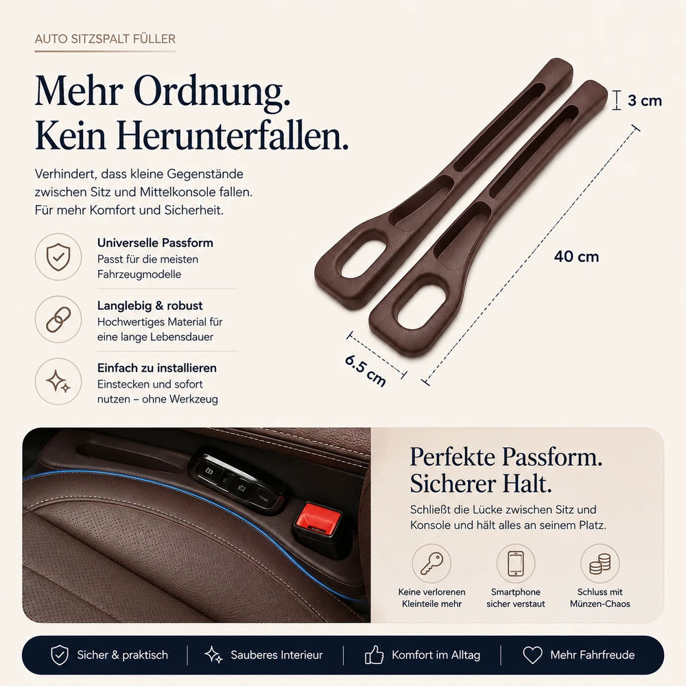 Wasserdichter Autositz Spalt-Organizer